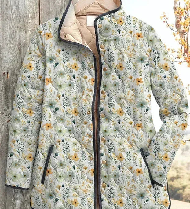 Waltraud™ | Steppjacke mit Streublümchen