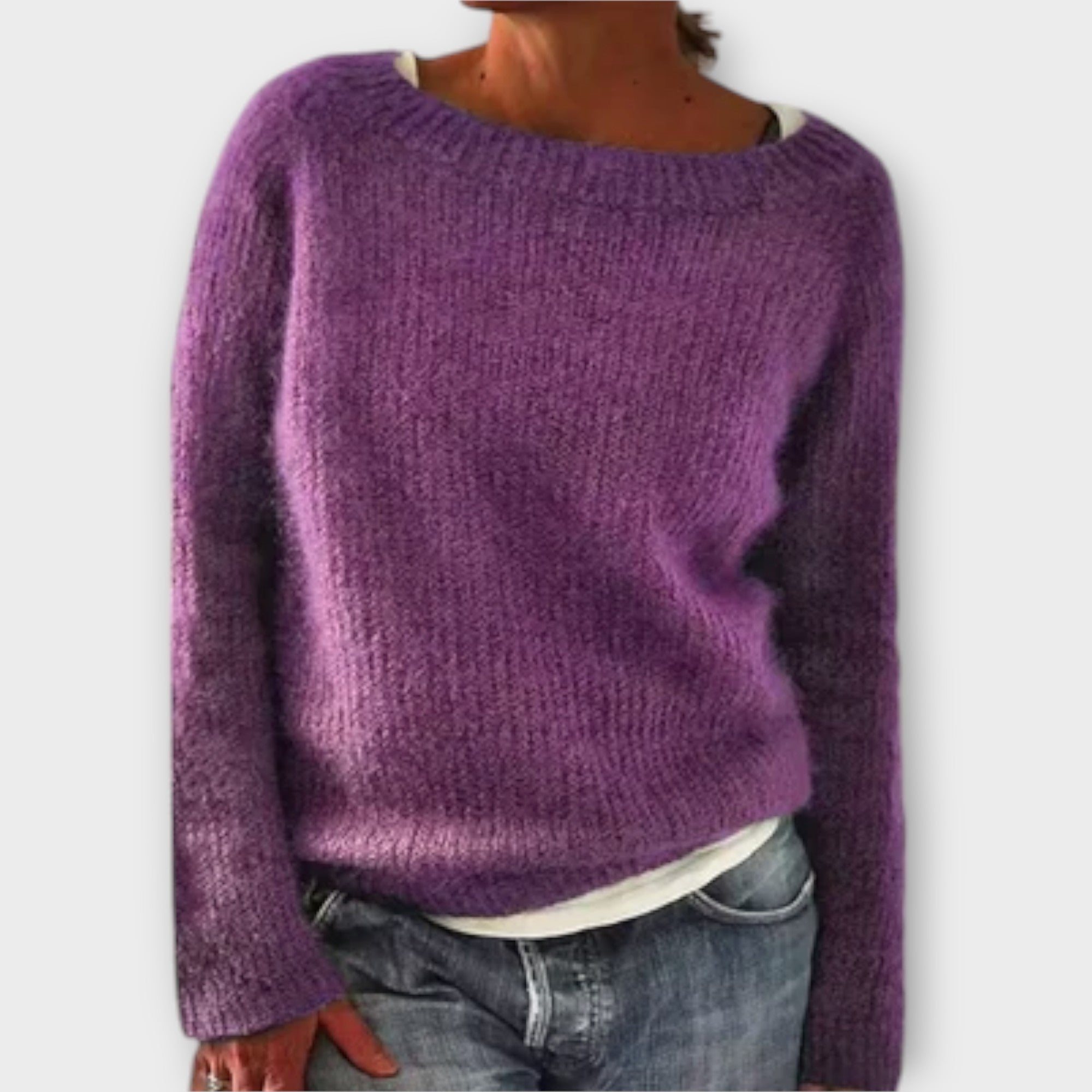Ines™ | Pullover in warmem Senfgelb