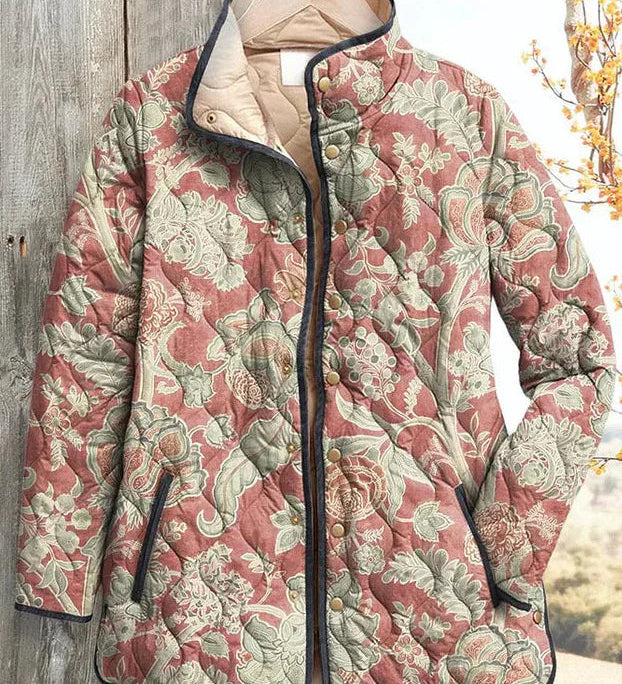 Annika™ | Steppjacke mit Ornamenten in Altrosa